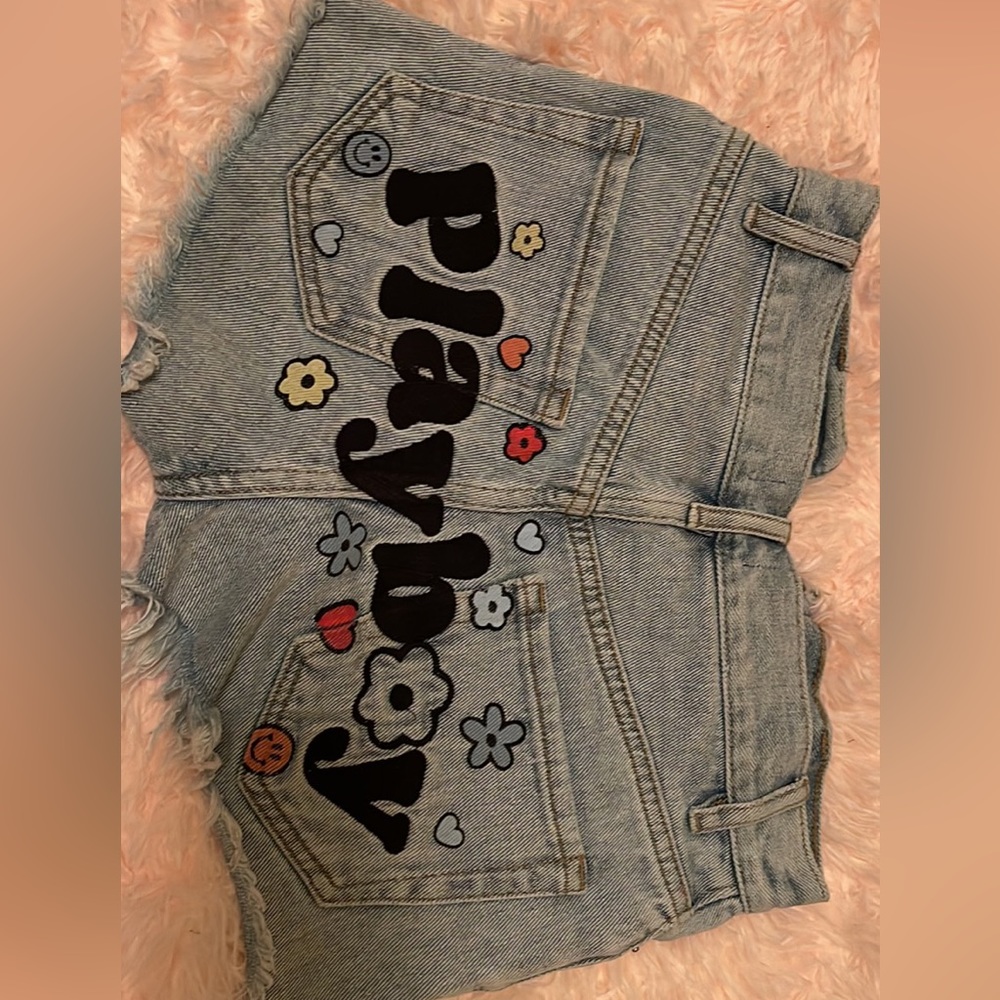 Pacsun x playboy jean shorts